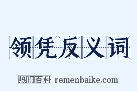 领凭反义词是什么意思的图片